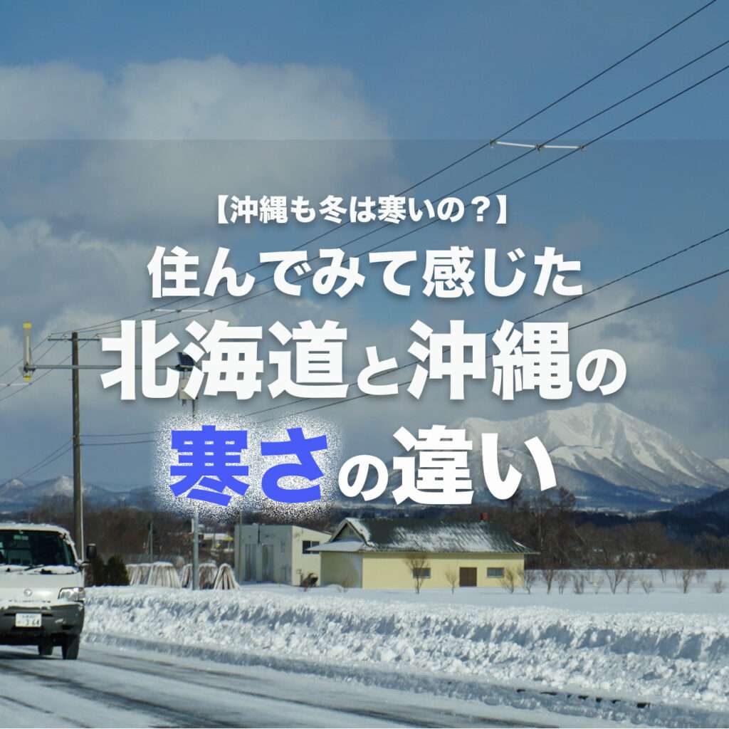 【沖縄も冬は寒いの？】住んでみて感じた北海道と沖縄の寒さの違い