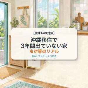沖縄移住で3年間出ていない家 虫対策のリアル