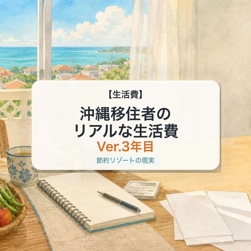 沖縄移住者のリアルな生活費 Ver.3年目