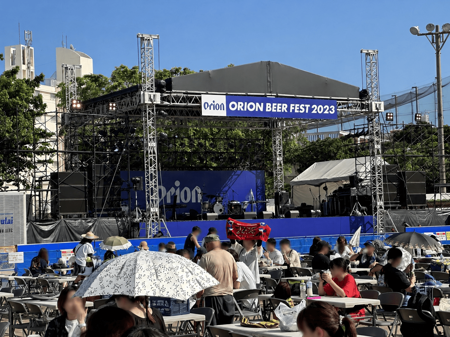 2023年オリオンビアフェストのステージと客席